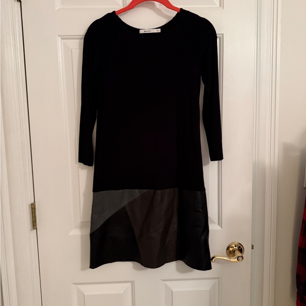 Bailey 44 Black and Gray Long Sleeve Dress